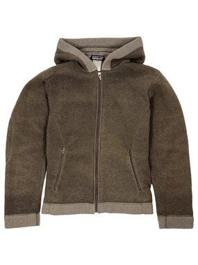 Patagonia Synchilla Arctic Hooded Fleece Jacket Taupe Women's L Vintage